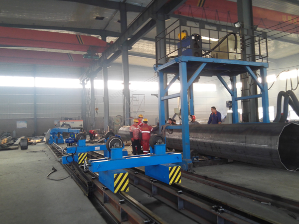 Electricity Power Pole Welding Line