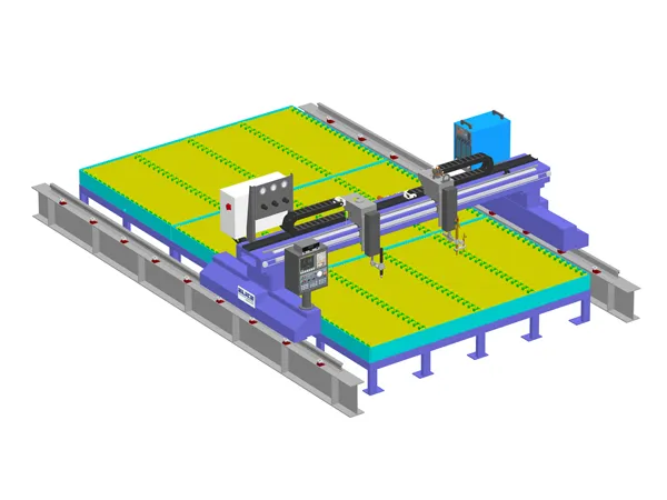 Máquina cortadora CNC de pórtico