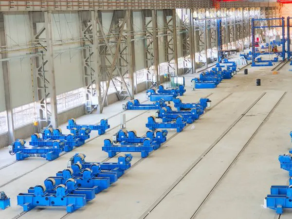 wind tower welding rotators